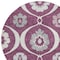 Homeroots 8' Eggplant Ivory And Gray Round Medallion Washable Indoor Outdoor Area Rug 589604 - alternate 8