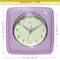 Infinity Instruments Square Retro Wall Clock, Lavender, 9.25 in 13228PU-4103 - alternate 7