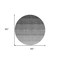 Homeroots 8' Black And Ivory Round Ombre Washable Indoor Outdoor Area Rug 595789 - alternate 8