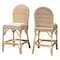 Bali & Pari Bilu Bohemian Natural Rattan 2-Piece Counter Stool Set 253-2PC-13661-ZORO - alternate 1