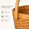 Vintiquewise Small Wood Chip Apple Picking Basket QI003151 - alternate 7
