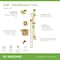 Symmons Oak HydroMersion Double Handle Tub and Shower Trim Kit with Hand Spray (Valve Not Included) 5696BBZ15TRM - alternate 3