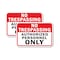 Signmission No Trespassing Authorized Personnel Only, 18'' X 24'' 2 Signs, Heavy Gauge Aluminum, 2PK A-1824-2PACK-2774 - alternate 1