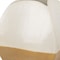 Homeroots 10" Beige And Cream Color Block Ceramic Table Vase 608347 - alternate 5