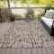 Homeroots 9' X 12' Brown Tan And Beige Abstract Washable Indoor Outdoor Area Rug 602483 - alternate 8
