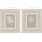 Homeroots Set Of Two Delicate Botanicals Distressed White Framed Wall Art, 2PK 649304 - alternate 1