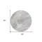 Homeroots 8' Ivory And Gray Round Abstract Washable Indoor Outdoor Area Rug 611230 - alternate 9