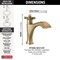 Delta Dorval: Single Handle Bathroom Faucet 557-CZMPU-DST - alternate 3