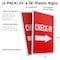 Signmission Check-in With Arrow, Plastic Signs Only 24 Inch x 36 Inch, Corrugated Plastic, 2PK CSB-2436-2PACK-Check-in With Arrow - alternate 2