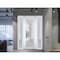 Vdomdoors Front Exterior Prehung FiberGlass Door Frosted Glass / Manux 8102 White Silk / 2 Sidelight Exterior MANUX8102EXD-WS-W14+30+14 x H80-LH - alternate 4