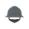 Msa Safety V-Gard Slotted Full Brim Hard Hat, Fas-Trac III Suspension, Type I, Class E, Gray 475367 - alternate 1