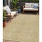 Homeroots 5' X 8' Wheat And Gray Geometric Washable Indoor Outdoor Area Rug 613597 - alternate 1