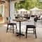 Flash Furniture Commercial 31.25" Natural HPL Tabletop with Black Table Height X Base ST-RD31-NAT-T2222-GG - alternate 9