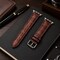 Elegani Alligator-Embossed Leather Watch Replacement Band Compatible with Apple Watch 45mm, Brown LAT-BRW-45mm - alternate 4