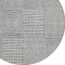 Homeroots 8' Gray And Ivory Round Geometric Washable Indoor Outdoor Area Rug 596934 - alternate 8