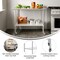 Flash Furniture Reese 30x48 Portable Work Table, SS Top Shelf, Galvanized Steel Undershelf, 4 Casters w/2 Locking NH-WT-3048-CAS-GG - alternate 5