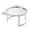 Homeroots 32" Silver Glass And Stainless Steel Round Mirrored Coffee Table 528848 - alternate 9