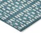 Homeroots 3' X 5' Teal Blue And Ivory Geometric Washable Indoor Outdoor Area Rug 613807 - alternate 8