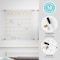 Martha Stewart Grayson Acrylic Wall Calendar & Notes Board Set W/ Marker & Mntng Hrdwr, Clear W/ Gold Print BR-ACS-284545-GD-2-CLRGLD-MS - alternate 9