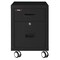 Fireking 1-Hr Fire rated, Mobile Pedestal, Ltr/Lgl file Drawer Black 2M1822-1BL - alternate 1