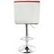 Elama 2 Piece Faux Leather Tufted Bar Stool in Red and White with Chrome Base ELM-742-RED-WHT - alternate 8