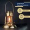 Kings County Tools Oil Lamp 8 in Tall Railroad Lantern with Brass Body & Glass Bulb Decorative Kerosene Lantern GW78A05-14 - alternate 9