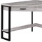 Homeroots 42" Gray and Black Corner Computer Desk 355736 - alternate 5