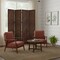 Homeroots 84" Brown Wood Folding Four Panel Screen Room Divider 274905 - alternate 5