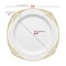 Smarty Had A Party White with Gold Fancy Round Disposable Plastic Dinnerware Value Set, 240PK 8880-WHGVP-CASE - alternate 8