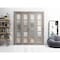 Sartodoors Sliding Closet Double Bi-fold Doors Grey Solid Core Modern Interior QUADRO4002DBF-NEB-96 x 84 (4* 24x84) - alternate 5