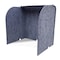 Ghent Acoustic Desktop Surround Protection Screen, Silver PET Felt, 24''H x 24''W x 18''D ADS2424SIL - alternate 1