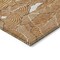 Homeroots 8' Copper Brown And Ivory Round Abstract Washable Indoor Outdoor Area Rug 601088 - alternate 8