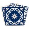 Homeroots 8" X 8" Midnight Blue And White Peel And Stick Removable Tiles 390657 - alternate 5