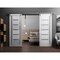 Sartodoors Sturdy Double Barn Door with Frosted Glass Grey 56x80 (2* 28x80) Solid Core Modern Interior QUADRO4088DB-S-OAK-56 - alternate 1