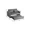 Homeroots 73" Gray Velvet Sleeper Sleeper Reclining Sofa With Toss Pillows 721466 - alternate 5