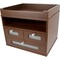 Victor Tidy Tower, Brown, Brown, 12.3" W, 10.8" H, 10.8" D B5500 - alternate 1