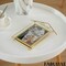 Fabulaxe 9x6" Vertical Decorative Gold Metal Floating Easel Back Picture Frame QI004844.S - alternate 7