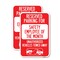 Signmission Reserved Parking for Safety Employee of the Month Unaut, 18'' X 24'', Heavy Gauge Aluminum, 2PK A-1824-2PACK-23077 - alternate 1