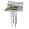 Koolmore Compartment Stainless Steel NSF Commercial Kitchen Prep & Utility Sink with 2 Drainboards SA101410-10B3 - alternate 1