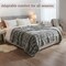 Lavish Home Oversized Ruched Faux Fur Blanket Plush Polyester Faux Fur Queen-Size Throw for Sofas & Beds HT-THROW1-SLV - alternate 9