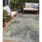 Homeroots 5' X 8' Pewter Charcoal And Gold Abstract Washable Indoor Outdoor Area Rug 630880 - alternate 1