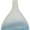 Homeroots 16" White And Blue Swirl Art Glass Table Vase 574239 - alternate 7