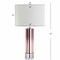 Jonathan Y Edward 27" Glass /Crystal LED Table Lamp, Rose Gold JYL1069B - alternate 7