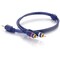 C2G 25FT VELOCITYANDTRADE; ONE 3.5MM STEREO MALE TO TWO RCA STEREO MALE Y-CABLE 40616 - alternate 2