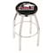 Holland Bar Stool Co 25" Chrome Northern Illinois Swivel Bar Stool, Accent Ring L8C2C25NorIll - alternate 1