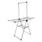 Home-Complete Clothes Drying Rack 2-Level Laundry Drying Rack with 24 Rails, Hanging Bar, 2 Adjustable Wings 82-CRAF16-PLTM - alternate 1
