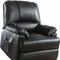 Homeroots 34" Black Faux Leather Power Massage Lift Assist Recliner 318865 - alternate 3