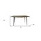 Homeroots 55" Gray Metal Dining Table 555170 - alternate 5