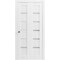 Sartodoors Sliding Closet Bi-fold Doors White Solid Core Modern Interior QUADRO4117BF-WS-64 x 80 (2* 32x80) - alternate 1