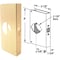 Prime-Line Defender Security 1-3/4'' x 2-3/8'' Brass Door Reinforcer U 9548 - alternate 1